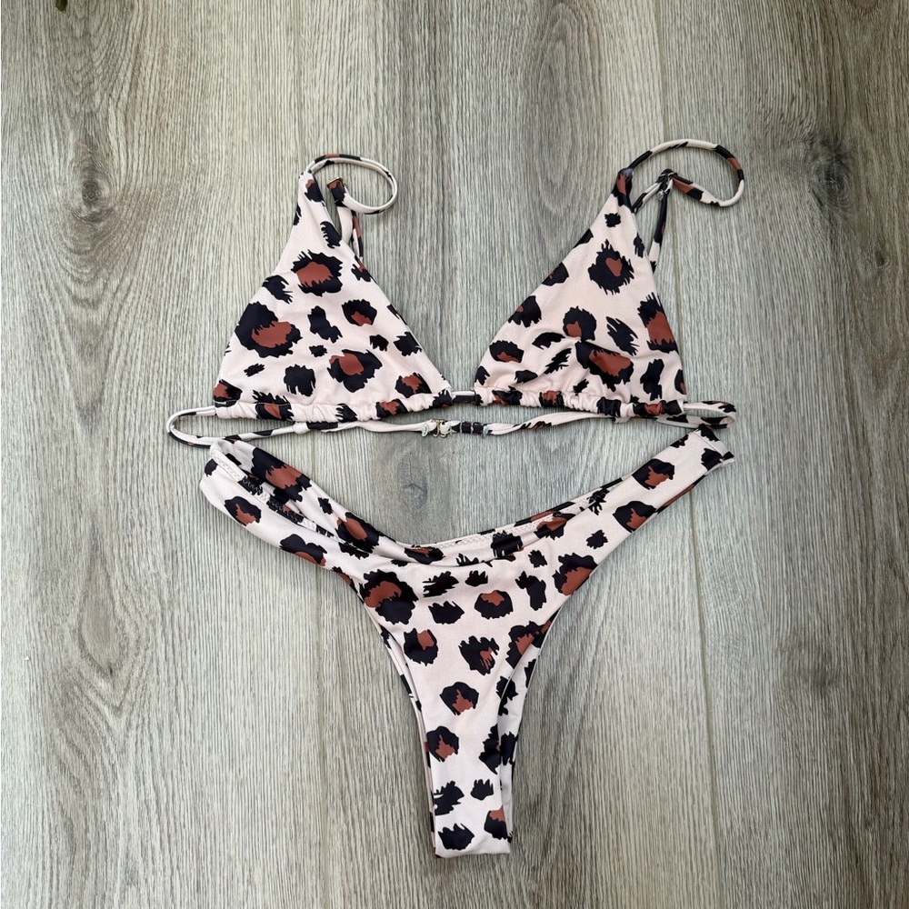 Leopard Print Bikini Set